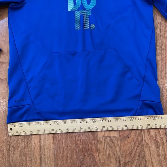 Nike Dri-Fit Blue Hoodie Sweatshirt Size Large - Picture 8 of 13